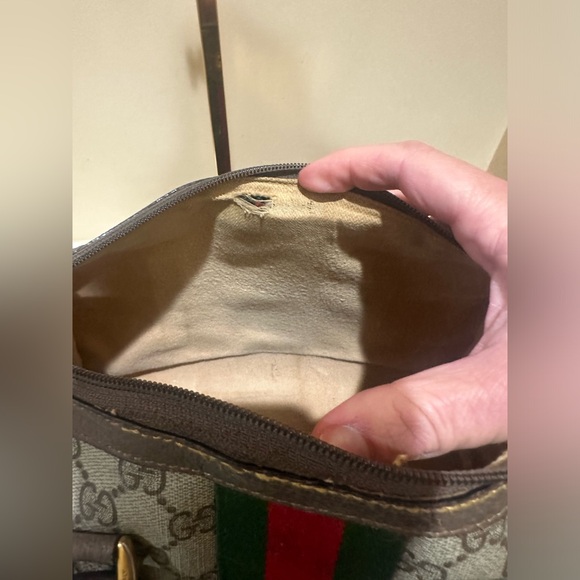 Authentic GUCCI Monogram GG Web Sherry Line
Supreme Boston Bag - Picture 15 of 15